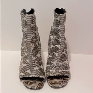 Givenchy snakeskin booties